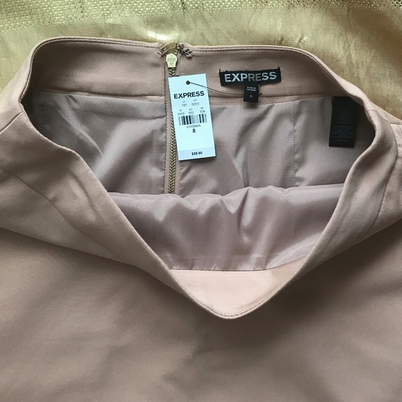Brand NEW! Tan Express A-Line Skirt. - Picture 2 of 4